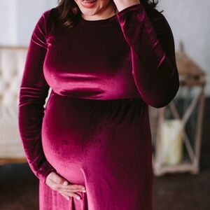 Christmas maternity dress